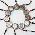 Collier pendentif Orgone Cube métatron pendentif énergétique Orgonite 7 Chakras Reiki guérison