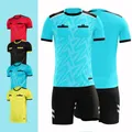 Maillot de football professionnel pour hommes uniformes d'arbitre survêtements de football à poche