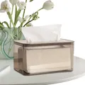 Porte-mouchoirs carré transparent boîte à mouchoirs pour la maison sans odeur particulière papier