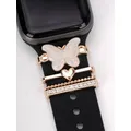 Breloques papillon décoratives pour Apple Watch ensembles de matiques bracelet en silicone bijoux