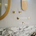 Porte-serviettes en or de luxe léger porte-papier accessoires de quincaillerie de salle de bain