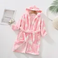 Peignoir d'hiver à capuche pour enfants vêtements de nuit pour enfants vêtements d'intérieur pour