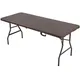 Table pliante de jardin avec poignée de transport table de camping tréteaux pliables extérieurs