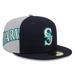 Men's New Era Navy/Gray Seattle Mariners Gameday Sideswipe 59FIFTY Fitted Hat