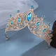 Couronne de mariée en alliage de zircon avec biscuits diadème de luxe baroque atmosphère