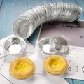 Moules à gâteaux en aluminium jetables 100 pièces gobelets de cuisson poêle à tarte aux œufs