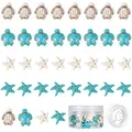 Perles d'espacement de tortue de mer synthétiques perles d'étoile de mer turquoise breloques