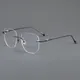 Lunettes sans monture pour hommes et femmes lunettes en titane pur ultra légères lunettes