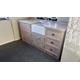 Handbuilt Freestanding Sink/appliance unit With 25mm limed Oak Worktop,