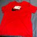 Nike Shirts | Mens The Nike Tee Red Short Sleeve T Shirt Black Nike Swoosh 561416-65n | Color: Black/Red | Size: Xl