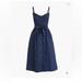 J. Crew Dresses | J Crew Women's Classic Button Front Sundress 100% Cotton Poplin Navy Plussize 24 | Color: Blue | Size: 24