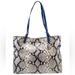 Michael Kors Bags | Michael Kors Large Python Leather Bag Nwot | Color: Blue | Size: Large