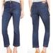 Madewell Jeans | Madewell Cali Demi Boot Denim Blue Jeans Raw Hem Mid Rise Ankle Crop Sz 26 | Color: Blue | Size: 26