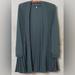 Anthropologie Sweaters | New Anthropologie Pollyella Pleated Cardigan By Knitted & Knotted Blue Green Xl | Color: Blue/Green | Size: Xl