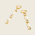 J. Crew Jewelry | J. Crew Freshwater Pearl Sparkle Drop Earrings | Color: Gold/White | Size: Os