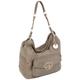 Tommy Hilfiger Blair II (Suede) HOBO BW86913511, Damen Schultertaschen, Grün (Olive 312), 35x35x12,5 cm (B x H x T)