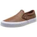 Vans U Classic Slip-on Leather, Unisex-Erwachsene Sneakers, Braun (Leather/Brown), 46 EU