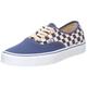 Vans Authentic, Unisex-Erwachsene Sneaker, Blau - Blau - bleu/damier bleu et Blanc/Blanc - Größe: 41