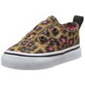 Vans T Authentic V Leopard, Damen Sneaker Schwarz Noir (Black/Magenta) 25