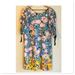 Anthropologie Dresses | Anthropologie Donna Morgan Floral Shift Dress Blue Pink Yellow Size 8 | Color: Blue/Yellow | Size: 8