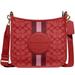 Coach Bags | New! Coach Dempsey File Signature Canvas & Leather Crossbody Cherry Red Nwt! | Color: Gold/Red | Size: Os