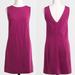 J. Crew Dresses | J. Crew Magenta Sleeveless V-Back Viscose Ponte Knit Shift Dress S | Color: Pink/Purple | Size: S