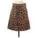 J.Crew Collection Casual Skirt: Brown Leopard Print Bottoms - Women's Size 2