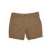 Lands' End Khaki Shorts: Brown Solid Bottoms - Women's Size 12 Petite