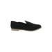 Indigo Rd. Flats: Smoking Flat Chunky Heel Bohemian Black Solid Shoes - Women's Size 9 - Almond Toe