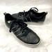 Adidas Shoes | Adidas Men's Vs Pace Leather Sporty Casual Lace Up Tennis Shoes Sneakers Size 10 | Color: Black/White | Size: 10