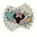 Disney Holiday | New Set Of 4 Mickey Mouse Minnie Mouse Easter Bunny Placemats Disney Decoration | Color: Blue/Pink | Size: Os