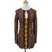 Free People Dresses | Free People Dress Women 0 Gold Multi Ossie Vibes Bell Sleeve Cutout A-Line Tunic | Color: Gold | Size: 0