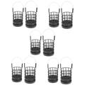 Kisangel 10 Pcs Bait Cage Nest Maker Coarse Lure Feeder Tackles Outdoor Supply Lure Crab Snare Portable Cage Outdoor Gear Lobster Hoop Net Bracket Hollow Out