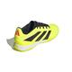 adidas Unisex 24 League Low Indoor Sneaker, Team Solar Yellow/Black/Solar Red, 12 Women/11 Men