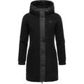 Outdoorjacke RAGWEAR "Cousy" Gr. 5XL (50), schwarz (black) Damen Jacken Lange