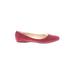 Nine West Flats: Burgundy Print Shoes - Women's Size 9 - Almond Toe