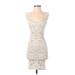 Intimately by Free People Casual Dress - Bodycon: Ivory Jacquard Dresses - Women's Size X-Small
