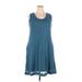 MPG Active Dress - A-Line: Teal Solid Activewear - Women's Size 2X-Large