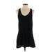 Joie Casual Dress - A-Line Scoop Neck Sleeveless: Black Print Dresses - Women's Size X-Small