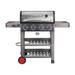 Coleman Cookout 4-Burner Propane Gas BBQ Grill w/ Side Burner, 637-Sq. In. Cooking Surface, Instastart Ignition, Stainless/Gray