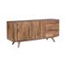 Porter Designs Fusion Mid-Century Modern Solid Wood Sideboard, Natural