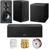 Sony Bookshelf Speakers and Subwoofer with Wire Bundle Kit