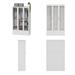 Multi-Unit Wardrobe Versatile Storage Solutions Armoires Cabinet White