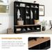 Hall Tree with Storage Bench Shoe Cabinet with Storage And Shelves