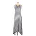 J.Crew Casual Dress - A-Line Crew Neck Sleeveless: White Print Dresses - New - Women's Size X-Small Petite