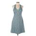 MPG Active Dress - A-Line: Teal Marled Activewear - Women's Size Large