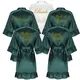 Peignoir en Satin Vert pour Femme Robes de Demoiselle d'Honneur Mariage ixde Poule 16% Carré