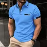 Venta caliente camiseta casual masculina polo estampada dhabi masculina polo estate nuova moda
