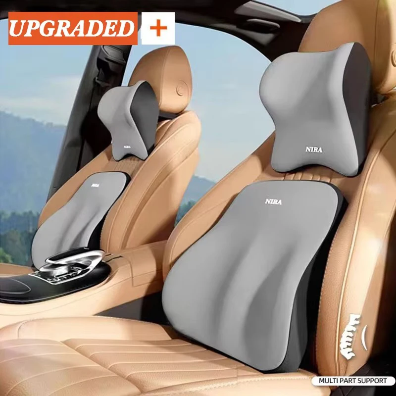 Poggiatesta per auto Supporto lombare Cuscino lombare Cuscino in memory foam Schienale Cuscino lombare Cuscino per il collo confortevole per auto Accessori per auto