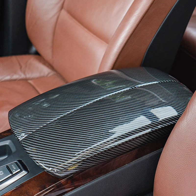 Per BMW X5 X6 X7 E70 E71 F15 F16 G05 G06 G07 ABS Car styling Console centrale Coperchio Bracciolo Box Trim Copertura protettiva